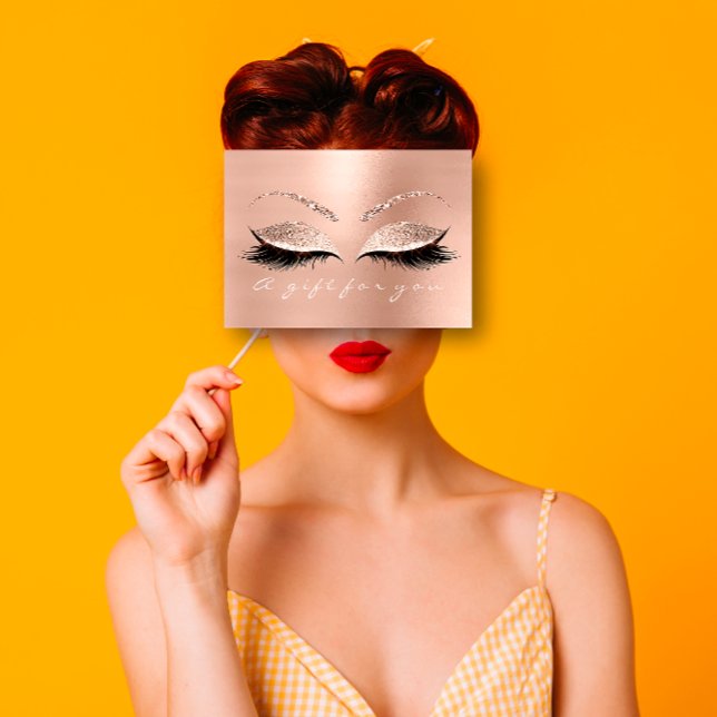 Certificat cadeau White Lashes Beauté Rose rose (Gift Certificate White Lashes Beauty Rose Pink )