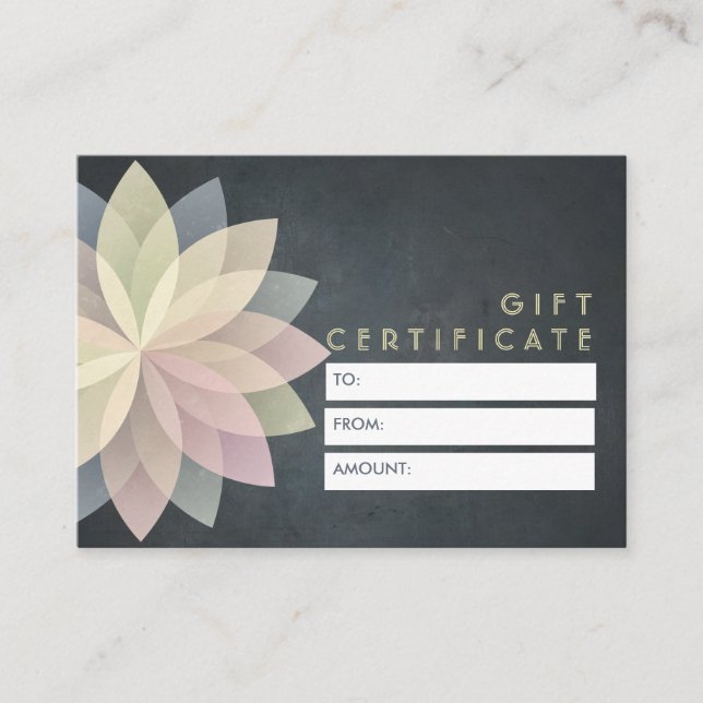 Certificat cadeau YOGA Studio Symbole de mandala c (Devant)