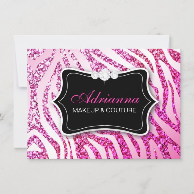 Certificat cadeau Zebra Pink 311 Parties scintilla (Devant)