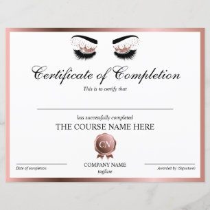Certificat d'achèvement de la formation Cils Achèv