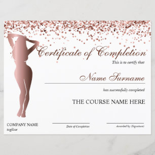 Certificat d'achèvement de la Sculpture de l'organ