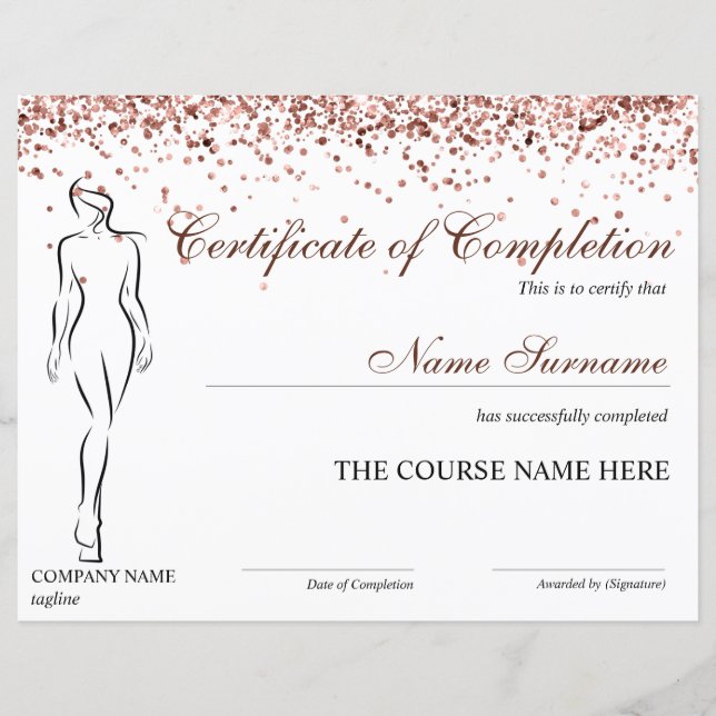 Certificat d'achèvement de la Sculpture de l'organ (Devant)