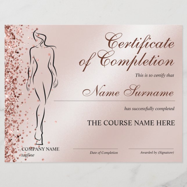 Certificat d'achèvement de la Sculpture de l'organ (Devant)