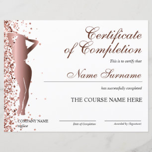 Certificat d'achèvement de la Sculpture de l'organ