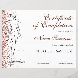 Certificat d'achèvement de la Sculpture de l'organ