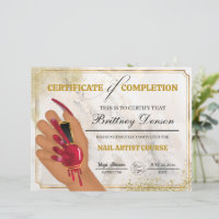 Certificat d'achèvement de l'octroi Technicien de 