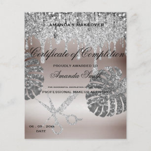 Certificat d'achèvement en or noir blanc