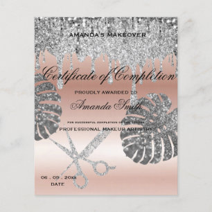 Certificat d'achèvement en or noir blanc