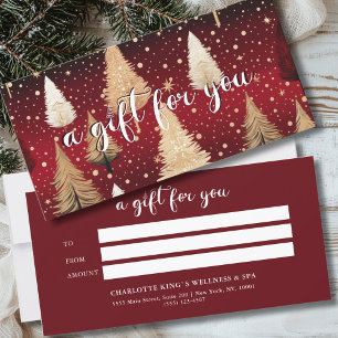 CERTIFICAT D'AFFAIRES SALON RED CHRISTMAS TREE