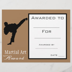 Certificat d'Art Martial