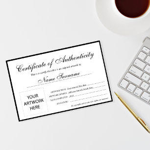 Certificat d'authenticité