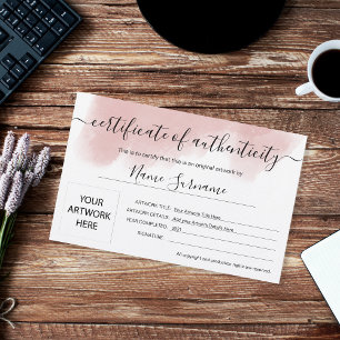 Certificat d'authenticité