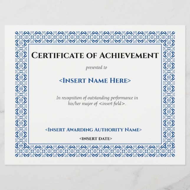 Certificat d'avènement (Devant)