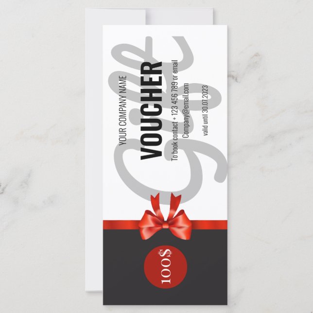 Certificat de bon cadeau (Devant)
