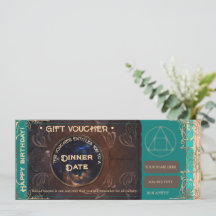 Certificat de bon cadeau d'anniversaire