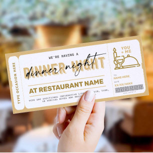 Certificat de bon cadeau de nuit