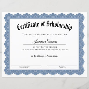 Certificat de bourse