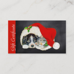 Certificat de cadeau de Noël pour des amants