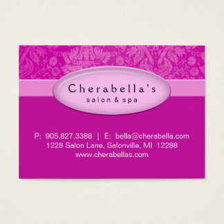 Certificat de carte cadeau de salon Spa rose Damas