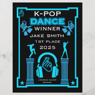 Certificat de Concours de Danse K-Pop