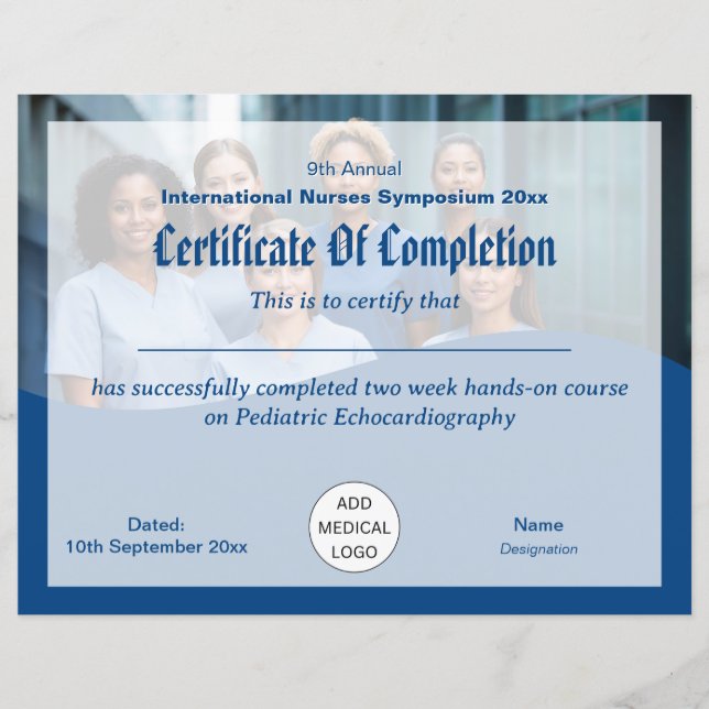 Certificat de conférence Médicale du technicien in (Devant)