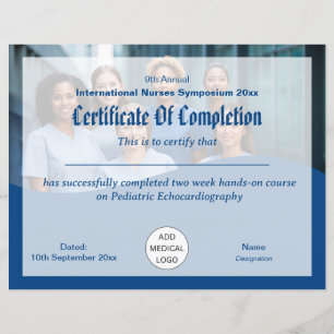 Certificat de conférence Médicale du technicien in