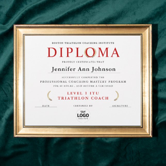 Certificat de Diplôme de Remise des Prix Couronne  (Créateur téléchargé)