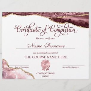 Certificat de fin de cours