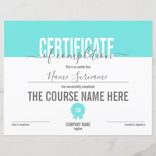Certificat de fin de cours