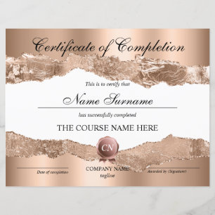 Certificat de fin de cours