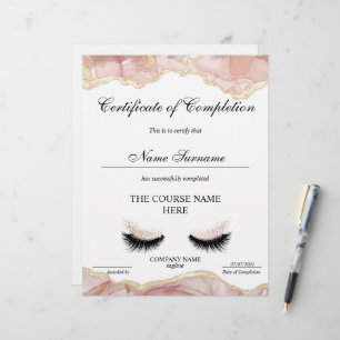 Certificat de fin de cours