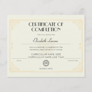 Certificat de fin de cours