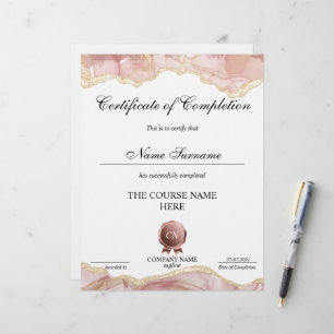 Certificat de fin de cours