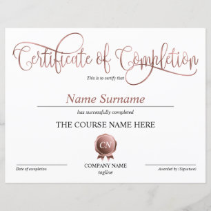 Certificat de fin de cours