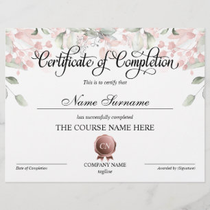 Certificat de fin de cours