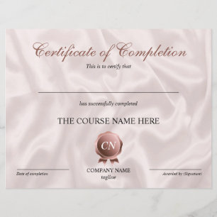 Certificat de fin de cours