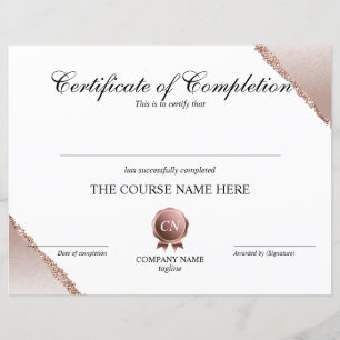 Certificat de fin de cours