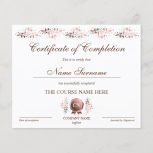 Certificat de fin de cours