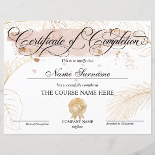 Certificat de fin de cours