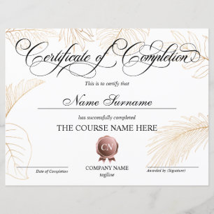 Certificat de fin de cours
