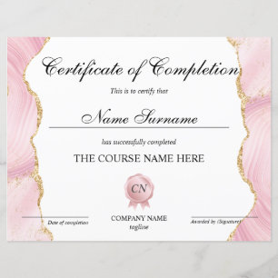 Certificat de fin de cours