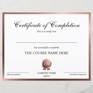 Certificat de fin de cours