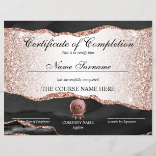 Certificat de fin de cours