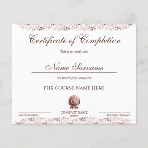 Certificat de fin de cours
