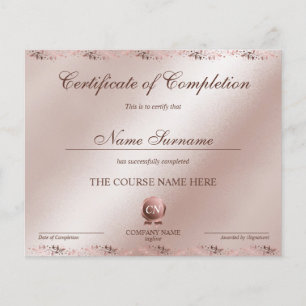 Certificat de fin de cours