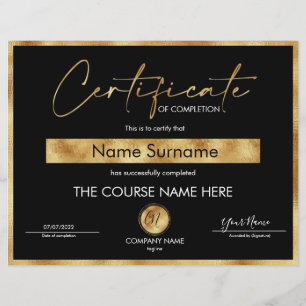 Certificat de fin de cours
