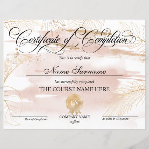 Certificat de fin de cours
