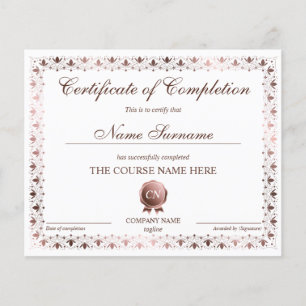Certificat de fin de cours