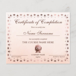 Certificat de fin de cours