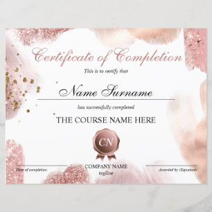 Certificat de fin de cours